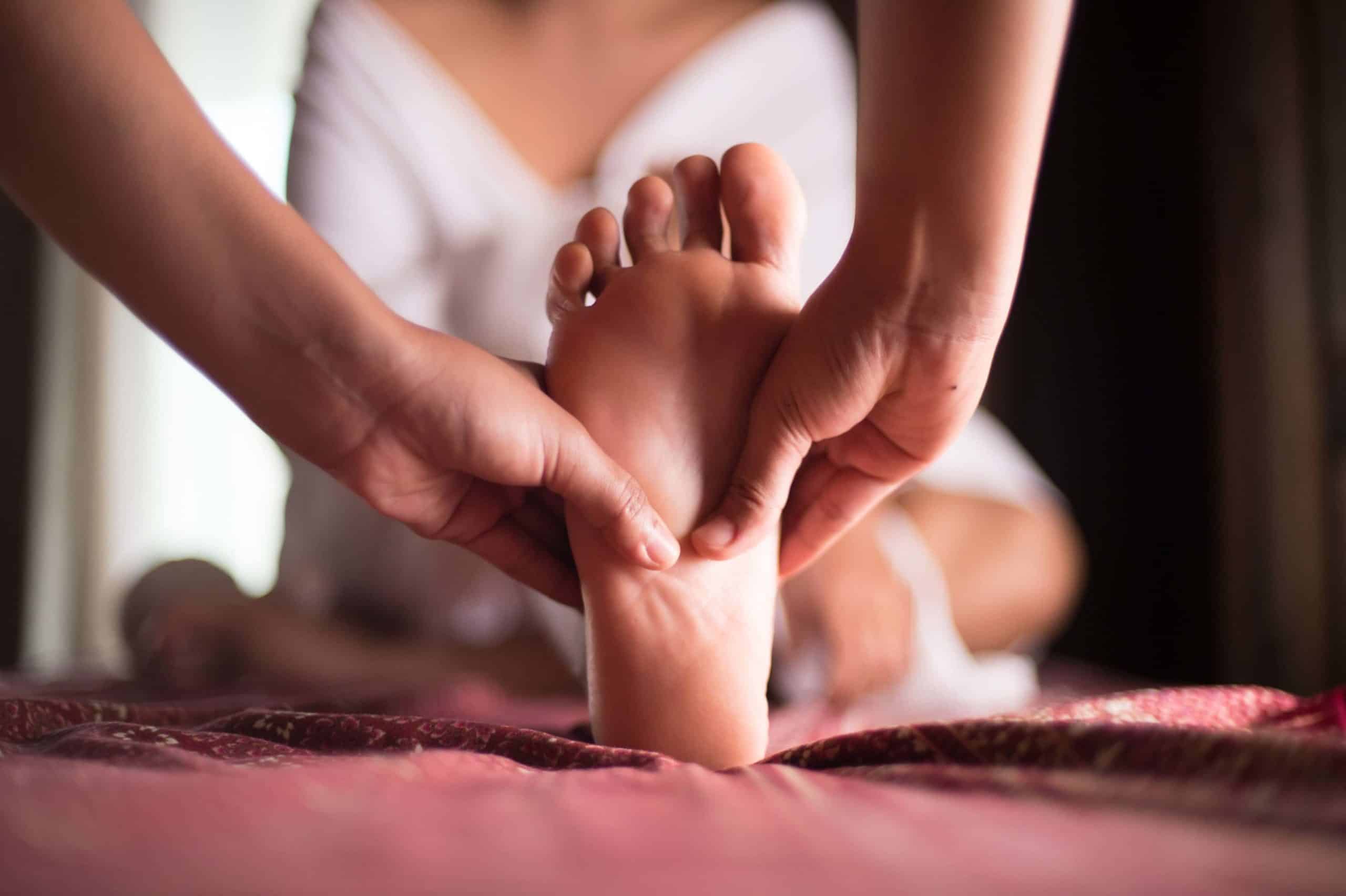 woman getting a massage